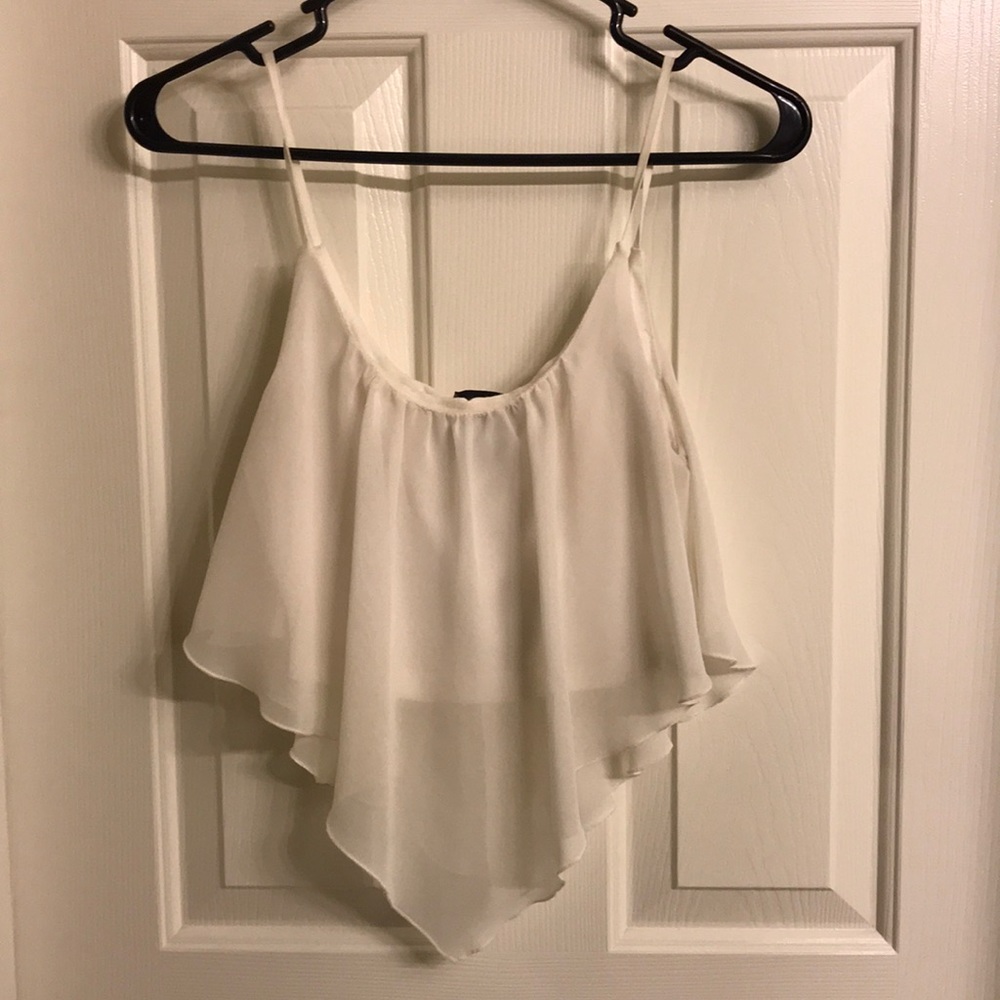 White crop top